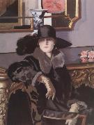 Francis Campbell Boileau Cadell Lady in Black France oil painting artist